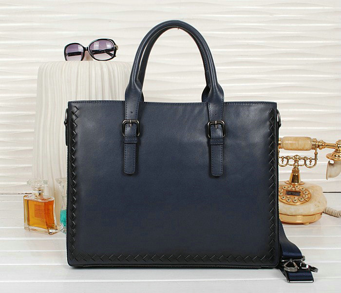 Bottega Veneta intrecciato VN briefcase 86011 blue